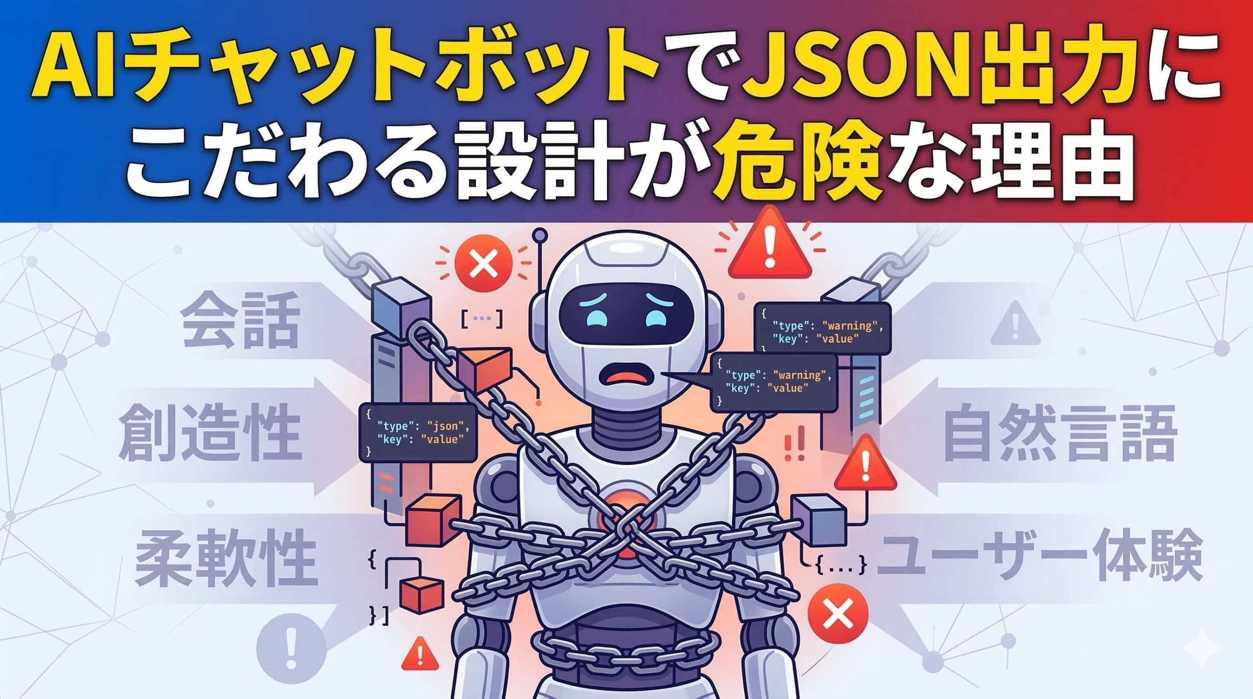 AIチャットボットでJSON出力にこだわる設計が危険な理由