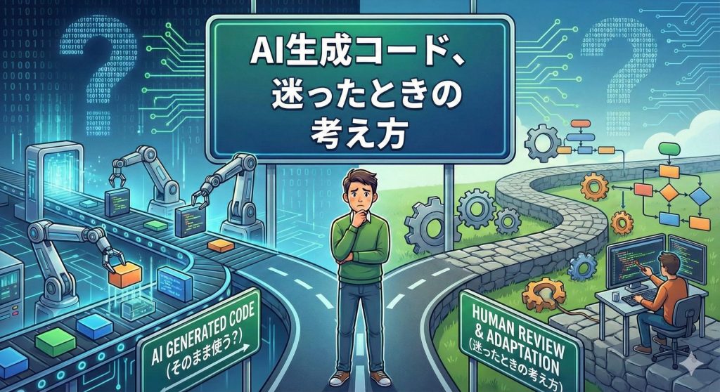 AIが生成したコードをそのまま使っていいか迷ったときの考え方