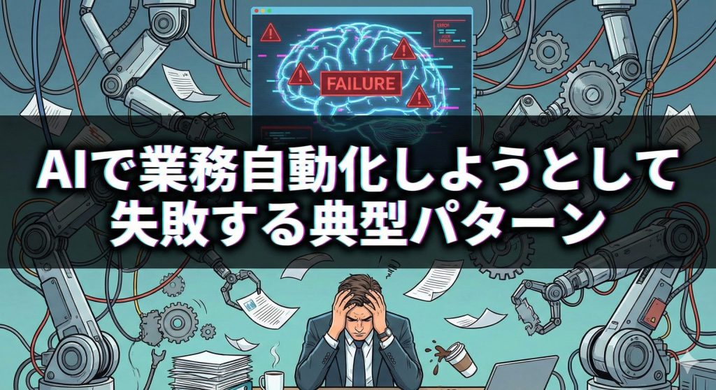 AIで業務自動化しようとして失敗する典型パターン